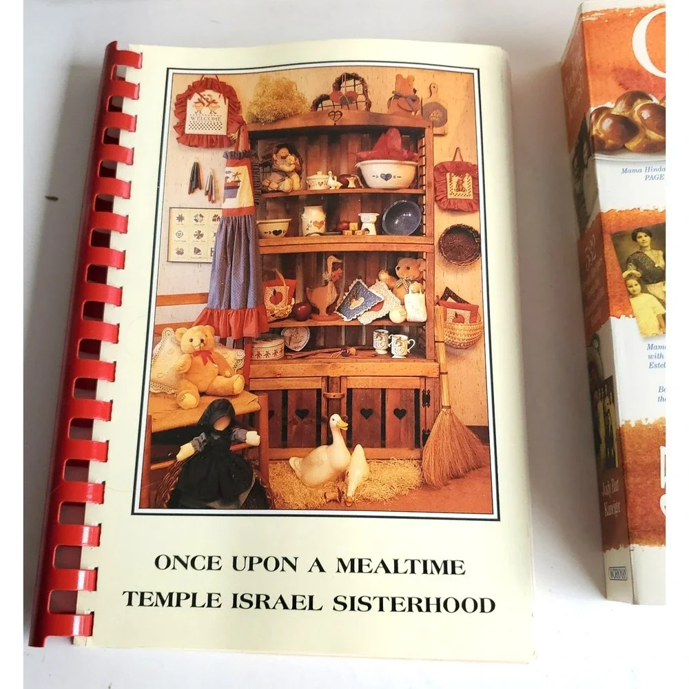 Lot of 4 Jewish Cookbooks Once Upon a Mealtime Generation to Generation rare NOS